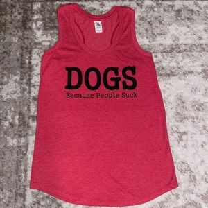 “DOGS” Novelty Muscle Tee Sz XS LIKE NEW